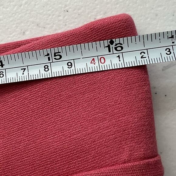 Zenana Outfitters‎ Lounge Pull On Wide Leg Pants Desert Rose Sz 1X Scalloped Hem - Picture 11 of 13